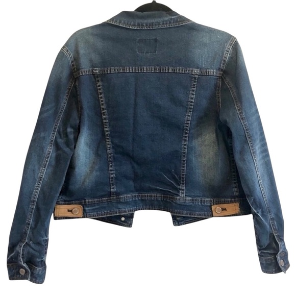 NWT Velvet Heart Gloria Blue Jean Jacket Fitted Cropped Style - Picture 5 of 7